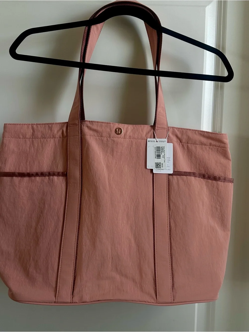 NWT 20L DAILY MULTI POCKET TOTE BAG Tea Rose Red Clay  Lululemon
